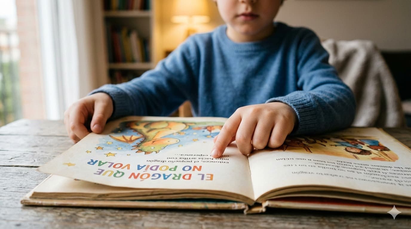 Niño aprendiendo